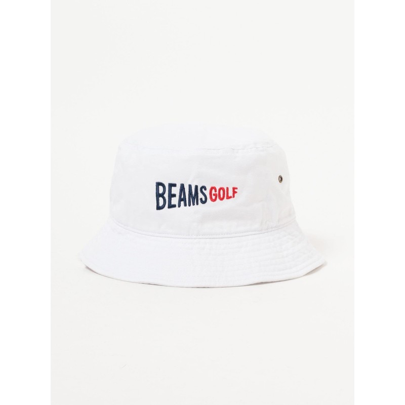 Beams Golf Bowsi Flag Logo Bucket Hat Men's, white