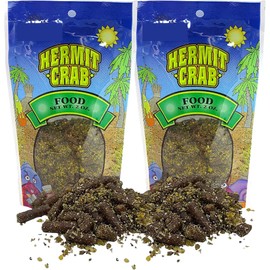 Needzo Hermit Crab Food, Natural Supplies and Necessities for Pets, Resealable Bags, 2 Ounces (Pack of 2)