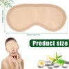 2 Pcs Castor Oil Pack for Eyes, Reusable Washable Bamboo