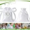 Sonekin Pack of 25 Satin Wedding Favours Gift Bags with