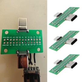 EMSea 3pcs USB-C Male To Female Test Board For USB Data Line Testing And DIY Electronic Products