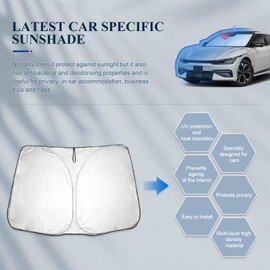BIBIBO Kia EV6 Frontscheibenabdeckung Kompatibel mit Kia EV6 2022-2024, Sonnenschutz Auto Frontscheibe Faltbar, Hitzeschutz Auto gegen UV-Strahlen
