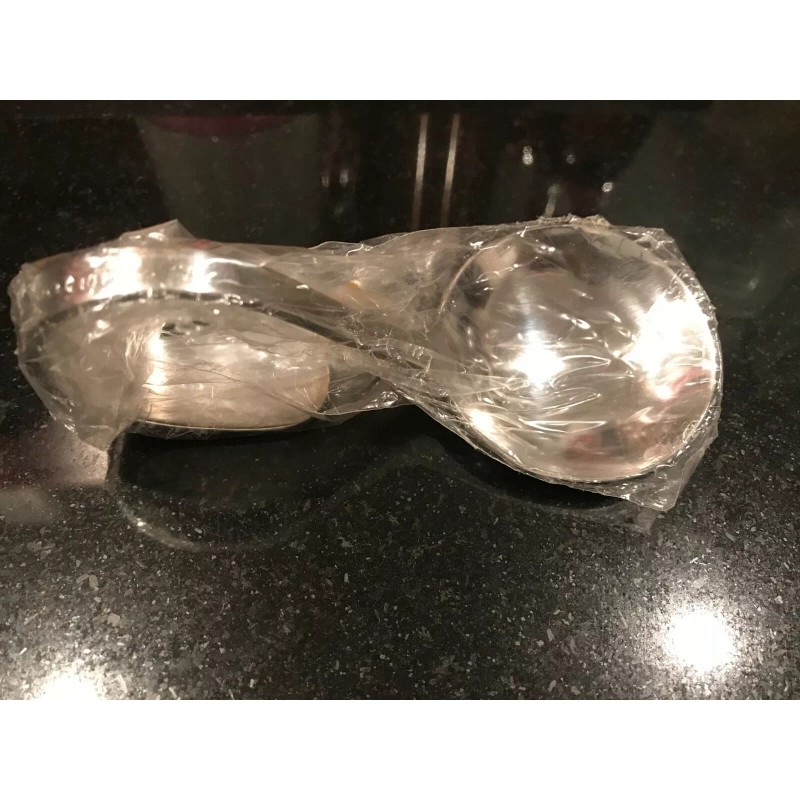 Unbranded Stainless Steel Curved Handle Dessert Spoon, 6 spoons of