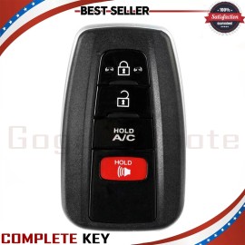Unbranded 1xFor 2017 2018 2019 2020 2021 Replacement Toyota Prius Prime Remote Car Key Fob