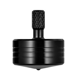 LOQATIDIS Precision Metal Spinning Top, Perfect Balance, Long Rotation Time of More Than 10 Minutes, Portable EDC Table Toy (Black Style 4)