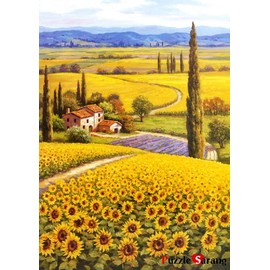 [Puzzlelife] 1000 Piece Jigsaw Puzzles "Sunflower Field"