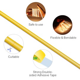 MALIIGAZA 5mm Blue 12V COB LED Strip Light, High Bright RA90 Flexible Blue Color LED Tape, 5m 16.4FT Cuttable Decorative LED Strip for Car Bar Office House Indoor Decor (DC12V, No Power Supply)