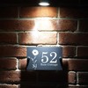 Badgemaster Modern Anthracite House Number Sign Plaque Stainless Steel Standoffs