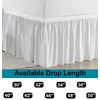 Ruffled Bed Skirt - Extra Long Tailored Drop - 100%