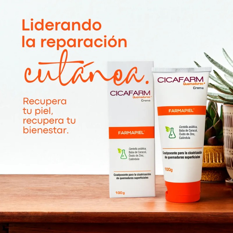 Crema Cicatrizante Para Quemaduras Superficiales Cicafarm Q