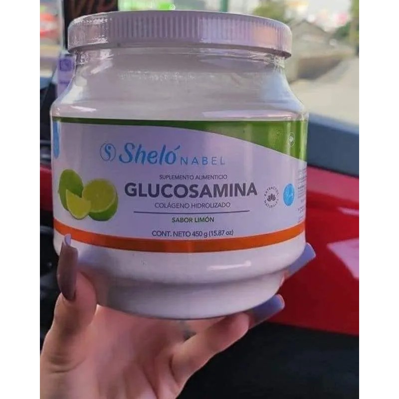 Glucosamina Con Colágeno Hidrolizado En Polvo Shelo Nabel Sabor Limón