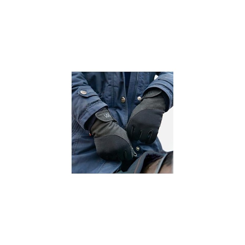 Woof Wear Precision Riding Glove - Black, Size 7.5