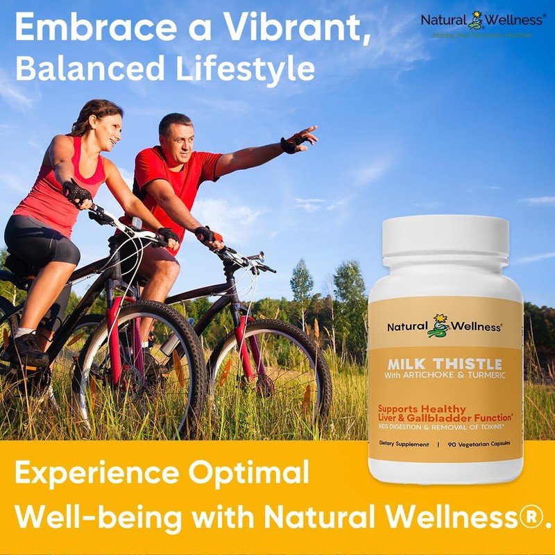 Natural Wellness Milk Thistle with Artichoke & Turmeric – Advanced