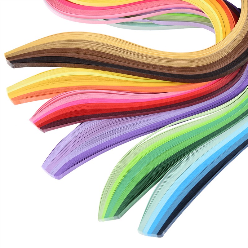 14PCS Paper Quilling DIY Kits with 6 Colors Quilling Strips