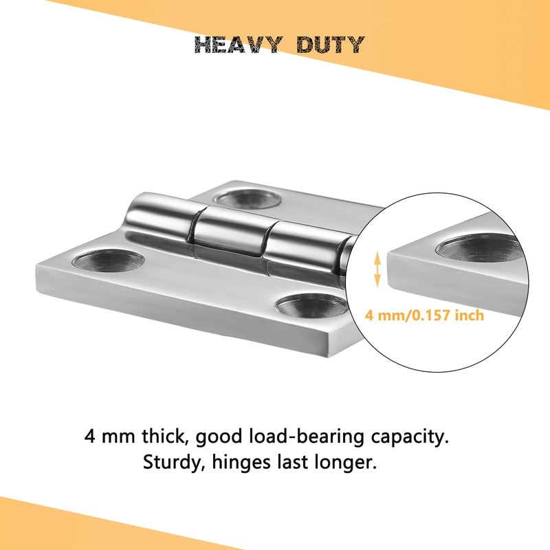 DIALESHU Heavy Duty Marine Boat Hatch Hinges 316 Stainless Steel,