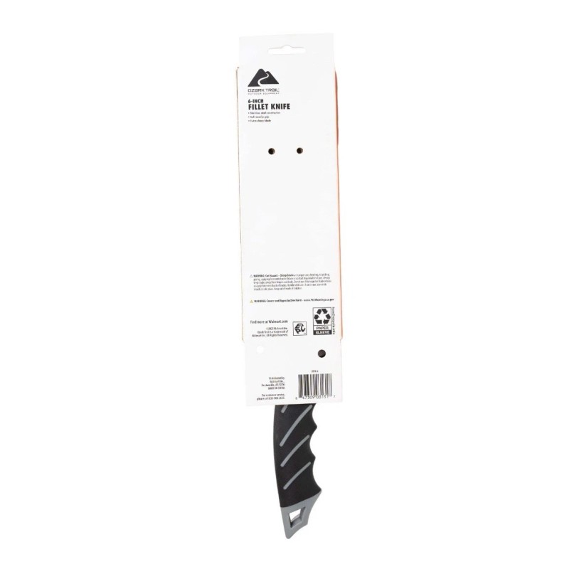 OZARK TRAIL 6-inch Stainless Steel Fillet Knife with Normal TPR