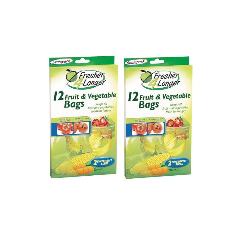2x12 Sealapack Fruit & Vegetable Bags – Fresher 4 Longer