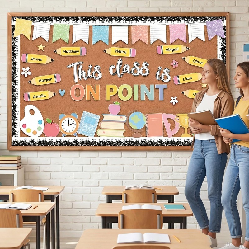 Composition Notebook Bulletin Board Set Welcome Back to School Paper