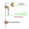 Wall Mount Commercial Faucet Installation kit,Brass 90 dergee backsplash Mount