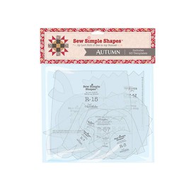 Generic Riley Blake Sew Simple Shapes How to Build A Scarecrow Acrylic Quilting Templates by Lori Holt, Marking and Guiding Your Quilting Stitches, Clear, STT-35006