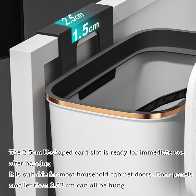 Wall Trash Can | Over The Door Trash Can with