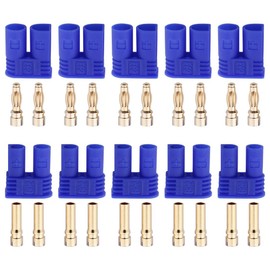 Hobbypark 5 Sets EC2 Connector 2mm Gold Bullet Banana Plugs Female Male RC ESC LIPO Battery Pack Electric Motor DIY