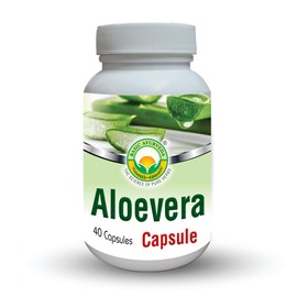 BASIC AYURVEDA Aloe Vera Capsules - 460 MG | Support Gut Health, Digestive Health & Immune Health | Natural Herbal Supplement | Helps Maintain Balanced Stomach Acidity, Aloin Free | 40 Capsules