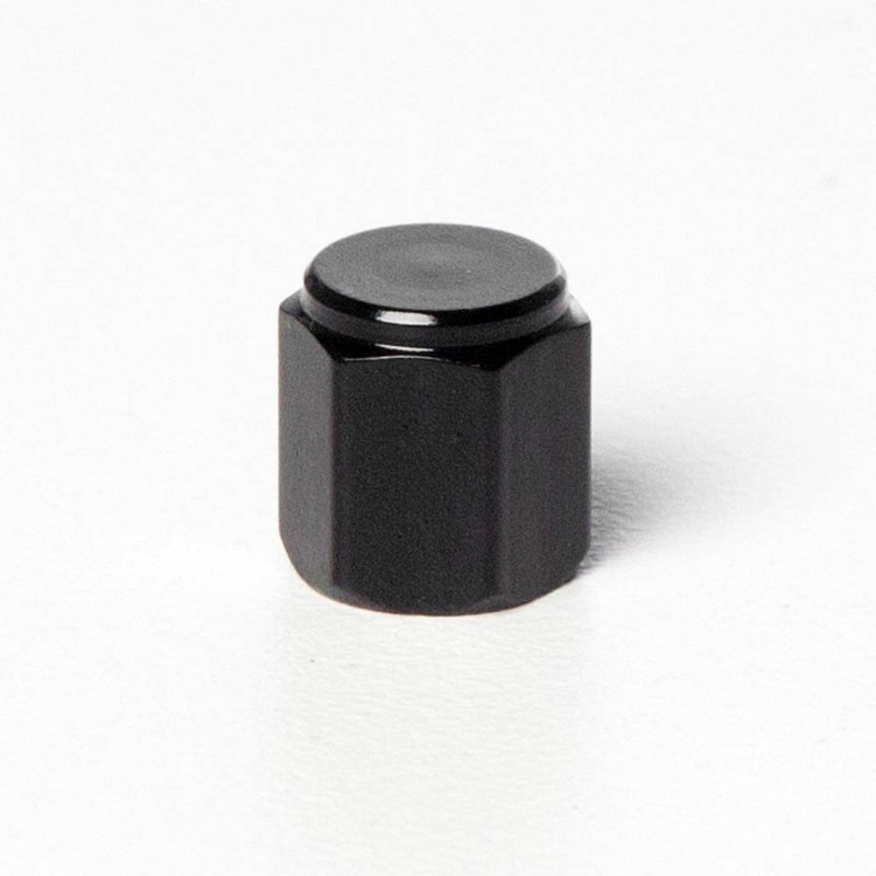 Circuit Performance VC5 Series Black Aluminum Valve Stem Caps (Set