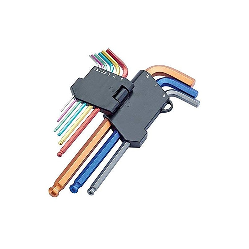 Draper 22203 Ball End Metric Allan/Hex Key Set, 1.5mm-10mm, Multicolor,