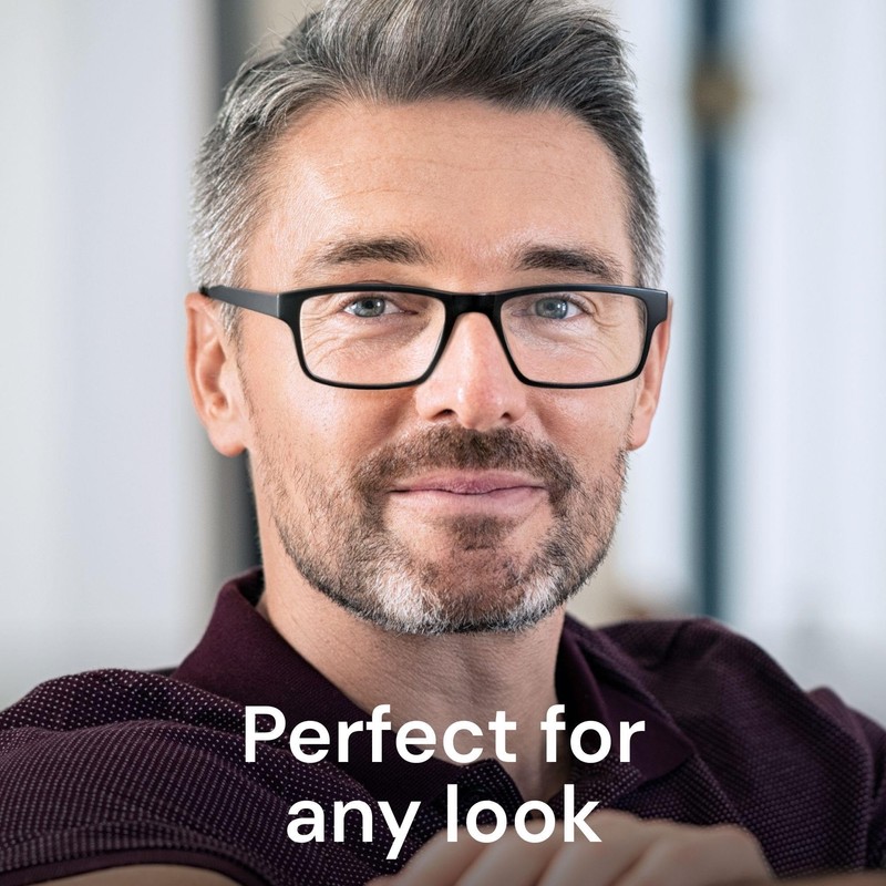 IBOANN 0.0 Reading Glasses for Men Readers Mens Stylish Blue