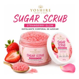 Exfoliante Corporal De Azúcar Fresa Sugar Scrub 250g Yoshire