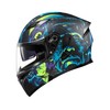 KYPARA Motorcycle Dual Visor Flip up Modular Full Face Helmet