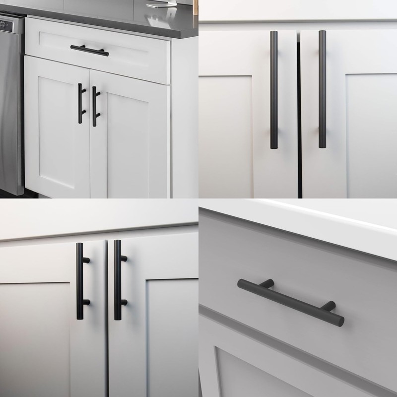 2 Pack Kitchen Cupboard Handles Stainless Steel Kitchen Door Handles