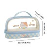 Bunny Pencil Pouch w/Handle Rabbit Kitten Bear Puppy Pen Case