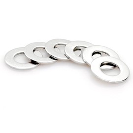 Itisyou M14 Stainless Steel Flat Washer, Outer Diameter 1.1 inches (28 mm), Inner Diameter 0.6 inches (14 mm), Thickness 0.08 inches (2.0 mm), 20 Pieces for Industrial Machinery, Flat Ring Gasket