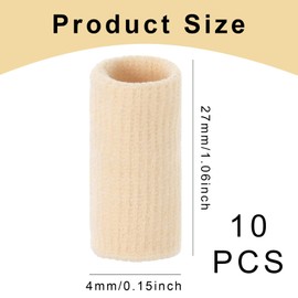 Fogcosy 10 Pcs Finger Sleeves Protectors, Thumb Splint, Finger Protectors, Fingers Splint for Goalkeeper, Tennis, Baseball, Basketball Sport