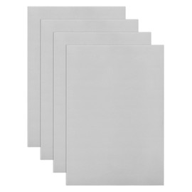 Paquete de 4 hojas de sellos de goma A4 para crear sellos artísticos, hojas de sellos de goma gris claro suaves para máquina de grabado láser, eleva tus proyectos de bricolaje con