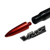 VMS RACING 50 Cal Caliber GUNMETAL PURPLE TIP BULLET ANTENNA