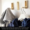 hioseyre 2 Pcs Foldable Wall Hooks,Gold Hooks for Hanging Heavy