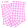 Pink White Wrapping Paper 5Pcs,50 * 70cm Wrapping Paper for