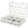 KS Tools 970.0830 Assortment of Stepless 1-Ear Hose Clamps, Diameter