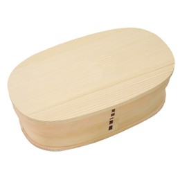 Lunch Box Bent wappa 小判 Solid 1 Tier White CC