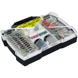 KONYO SUN UP Router Bit Set, 145 PCS, 0.09 inch (2.35 mm) / 0.13 inch (3.2 mm) Chuck No. 145