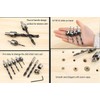 Malayas-Countersink Drill Bits, 7Pcs Woodworking Drill Bits Set, Woodworking Chamfer,