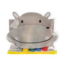 Lulubug Super Soft Wax Painter, Packed in Hippo Zip Bag, 5 Pastel Coloured Wax Painters, Writes as Soft as Lipstick, Ideal Children from 3 Years
