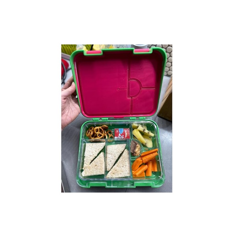 My Family Kid-Friendly Easy Clean Bento Lunchbox - Leakproof, Durable,
