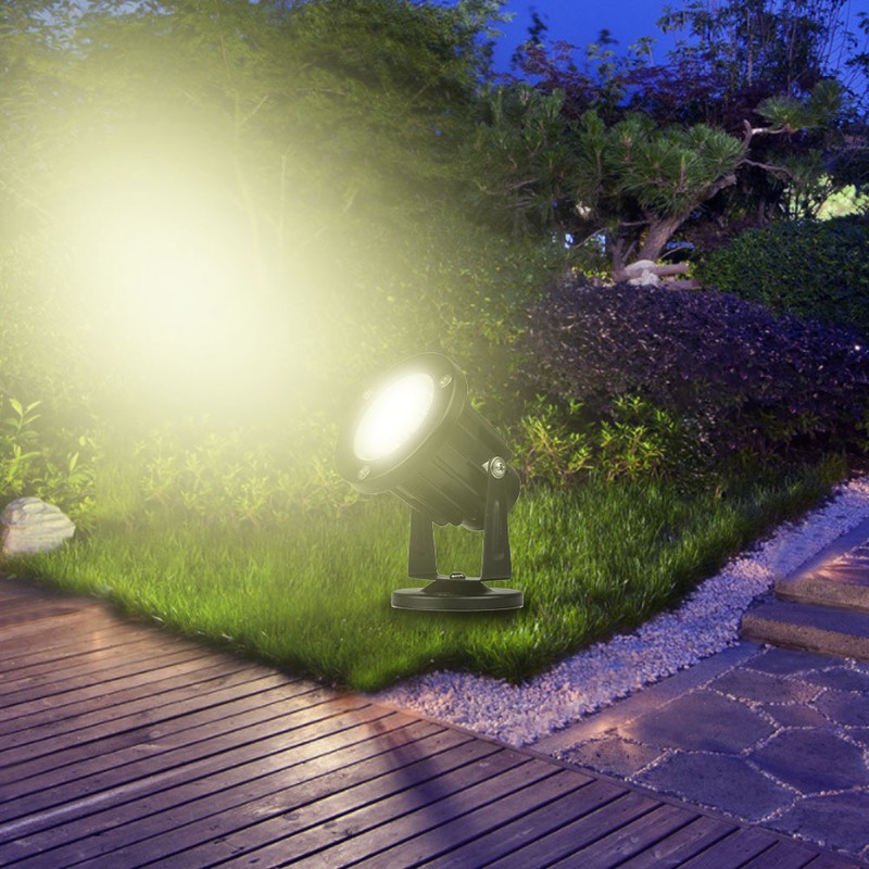 7W Landscape Spot Light Aluminum LED IP65 Waterproof Outdoors Garden
