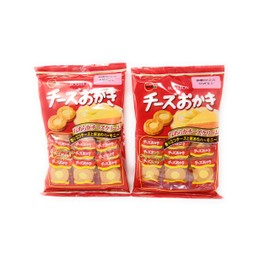 Bourbon Japanese Baked Rice Cracker, Cheese Okaki (82g), 2 Pack