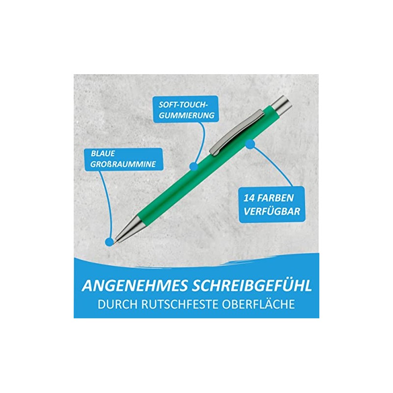 #teamludorf Omega Ballpoint Pen with Rubberised Grip - Comfortable Writing