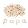 60 Wooden Letters, Wooden Letters for Crafts, Lower Case Sassoon